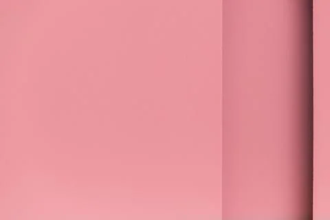 Minimalist pink paper background with geometric rectangular layers and soft.. Stock Illustration