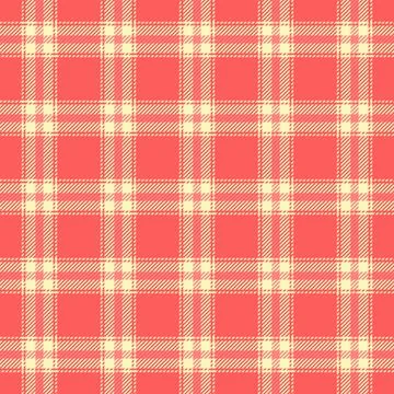 Minimalist plaid vector check, page tartan seamless pattern. Fuzzy textile .. Illustrazione stock