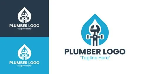 Minimalist Plumber Logo Stock-Illustration