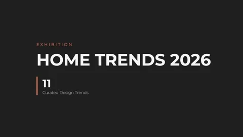 Minimalist Presentation: Home Trends 2026 Corporate Reveal Template Stock Footage 337501688