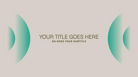 Minimalist Presentation Title Slide Vector Template — Canvas Pack 01 Stock-Illustration