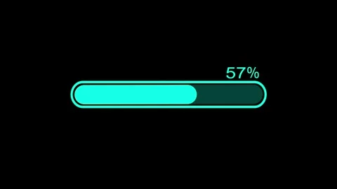 Minimalist Progress Bar Animated, Smooth Loading Bar Animation in Minimal S.. Stock Footage 310212145