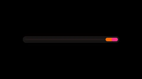Minimalist Progress Bar Animation Loading Indicator with Orange and Pink Ca.. 動画素材 346437129