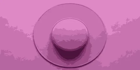 Minimalist Purple Circular Button Interface Design Stock Illustration