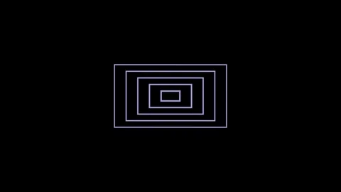 Minimalist Rectangle Tunnel Design for Motion Graphics Projects Video stock 336944088