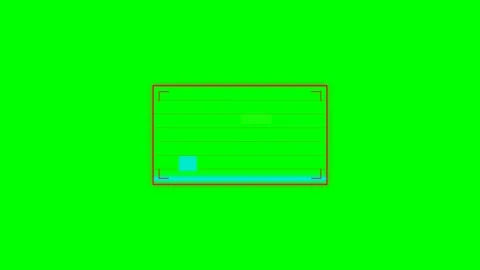Minimalist rectangular frame design set against a vibrant green background Video stock 341839000