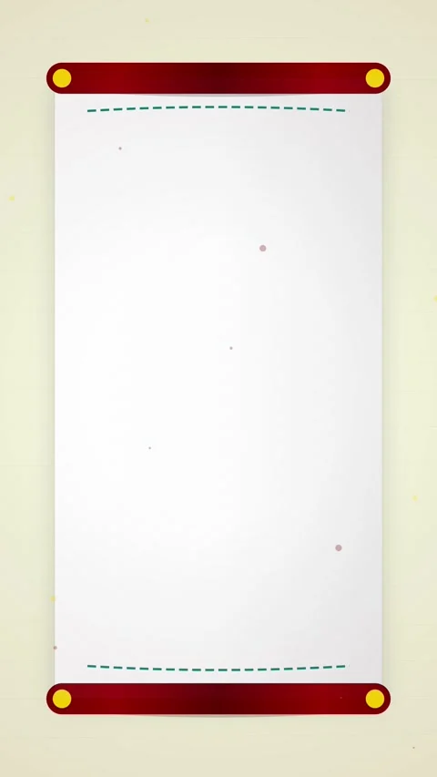Minimalist Red and White Scroll Banner for Text Overlay Stock Footage 346197560