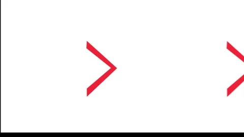 Minimalist red chevron arrows directional symbols modern navigation for u i.. Stock Footage 332334502