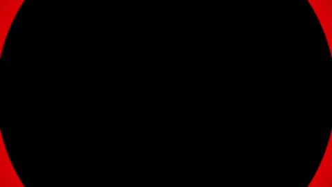 Minimalist red circular frame pulsating rhythmic geometric animation loop o.. Vidéo 335023215