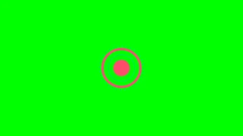Minimalist red circular loading spinner graphic on a vibrant green background 스톡 동영상 340263289