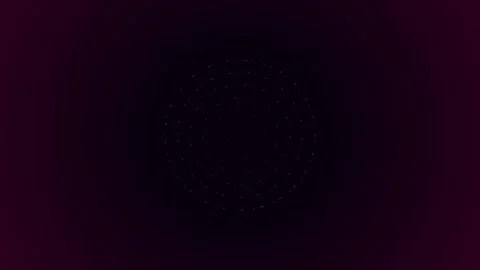 Minimalist red circular pattern glowing against a dark textured background Video stock 338312013
