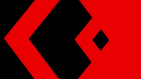 Minimalist red geometric motion graphic background with intersecting shapes, 4k 스톡 동영상 337323669