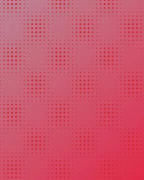 Minimalist red gradient background featuring a modern halftone dot pattern .. Illustrazione stock