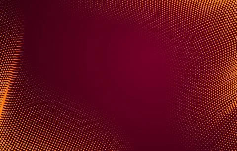 Minimalist Red Halftone Background Stock Illustration
