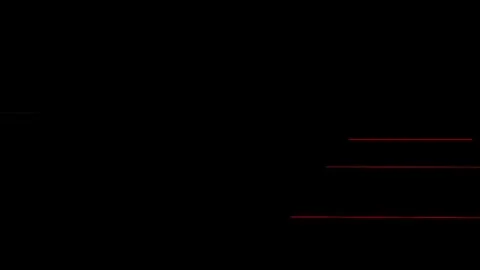 Minimalist red line motion graphic element on black background Stock-Footage 337323619
