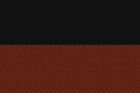 Minimalist Red Wave Pattern Background Featuring Traditional Japanese Art Mot Stock Illustration