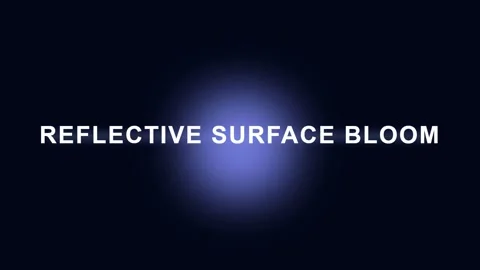 Minimalist reflective surface bloom abstract background for tech concept Stock Footage 337655981