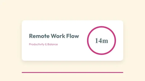 Minimalist Remote Work Flow Graphic Concept Animation Background Stock Footage 337502506