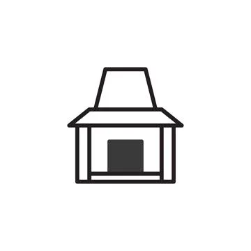 Minimalist rendering of stylized pavilion design showcases architectural si.. Ilustración de archivo