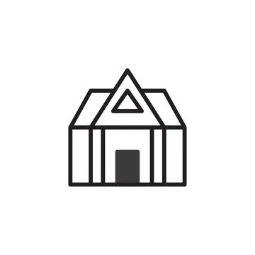 A minimalist representation of architecture evokes simplicity modern design.. Stock Illustration