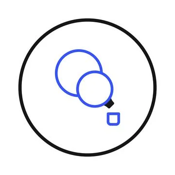Minimalist representation of chemical analysis process concept with merging.. Stock Illustration