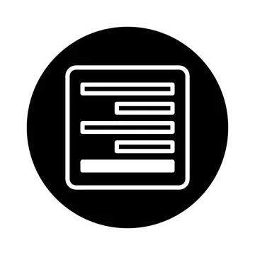 Minimalist representation of content structure data display, illustrating d.. Illustrazione stock