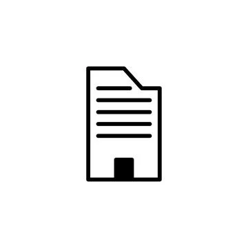 Minimalist representation of a corporate structure with stacked document me.. Stock Illustration
