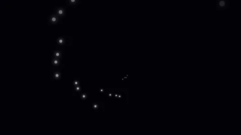 Minimalist representation of a dark night sky filled with scattered stars Stock Footage 338309798