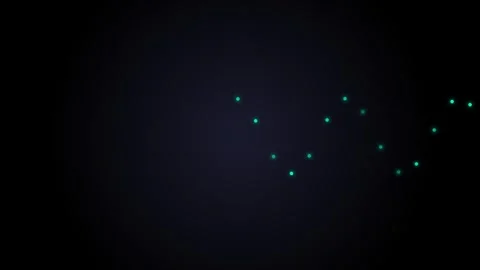 Minimalist representation of a glowing sine wave pattern on a black backgroun Stock Footage 339615117