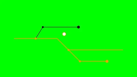 Minimalist representation of a mechanical switch on a bright green background 動画素材 340263379