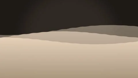 Minimalist representation of rolling sand dunes under a dark night sky Stockbeeldmateriaal 338310391