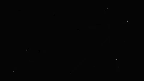 Minimalist representation of scattered white dots on a solid black background Video stock 339616393