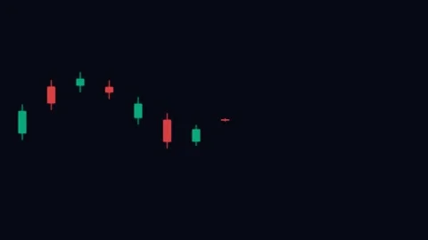 Minimalist representation of two japanese candlesticks on dark background Video stock 338310098