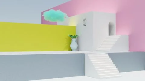 A minimalist representation of vibrant gradients in symphony, showcasing the  Stock Illustration