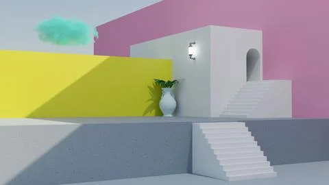 A minimalist representation of vibrant gradients in symphony, showcasing the  Stock Illustration