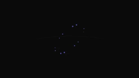 Minimalist ring of glowing blue dots arranged in a dark void background Stock-Footage 339617453