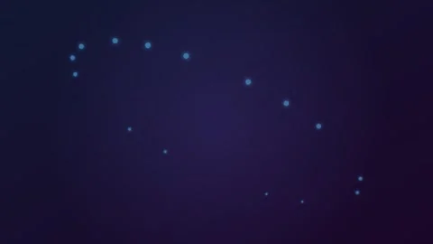 Minimalist ring of glowing blue dots arranged in a dark abstract background 스톡 동영상 339619195