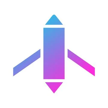 Minimalist Rocket Launch Icon for Tech Startups Stock Illustration