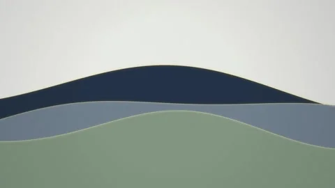 Minimalist rolling hills graphic seamless loop motion background Stock Footage 344319034