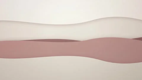 Minimalist rolling hills in a stylized warm landscape Stock Footage 342216253