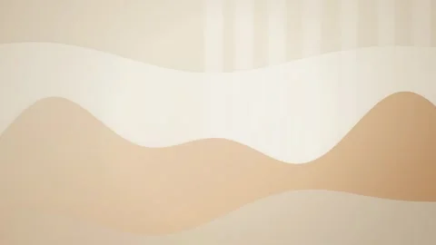 Minimalist rolling hills in warm tones in a seamless loop Stock Footage 341856423