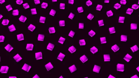 Minimalist rows of cubes waving background. Futuristic pattern of box abstract w Stock Footage 130568982