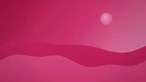 Minimalist sand dunes roll under a glowing golden sun Stock Footage 340877442