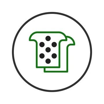Minimalist sandwich vector design in circular frame showcases simple food i.. Ilustração Stock