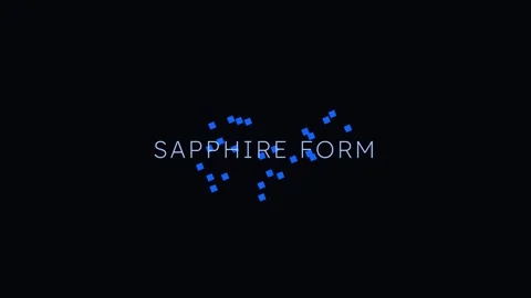 Minimalist 'Sapphire Form' logo reveal on clean black background for corpor.. Stock Footage 337656233