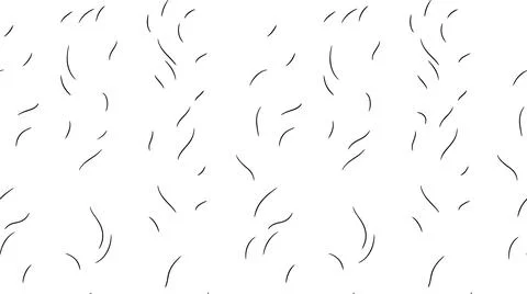 Minimalist scattered curved line pattern isolated on white for artistic wal.. Stock Illustration