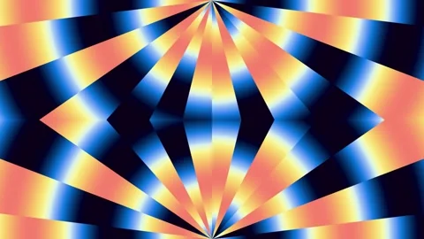 Minimalist Sci-Fi Distorted Prism Sunburst Stock Footage 327043567