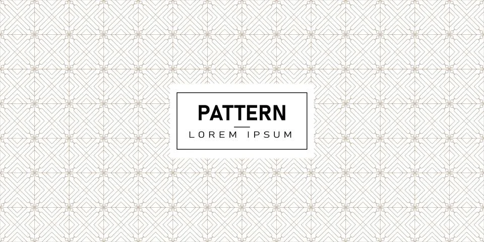 Minimalist Seamless Geometric Pattern with simple texture ornament Stock Illustration