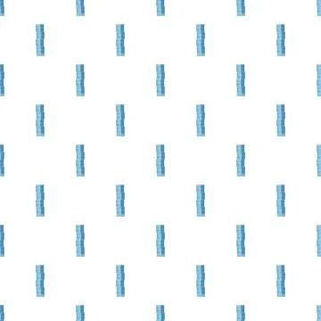Minimalist seamless pattern with blue coin stacks Stock Illustration