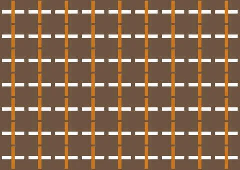 Minimalist seamless pattern composed of a geometric grid of chocolate-brown Stock Illustration